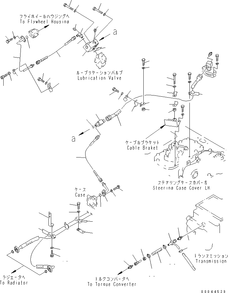Схема запчастей Komatsu D85E-21 - ГИДРАВЛИКА РУЛ. УПРАВЛЕНИЯ (/)(№78-) ГТР CONVERTOR¤ ТРАНСМИССИЯ¤ РУЛЕВ. УПРАВЛЕНИЕ И КОНЕЧНАЯ ПЕРЕДАЧА