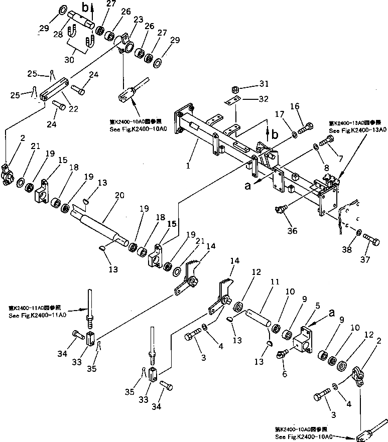 Схема запчастей Komatsu D85E-21 - РУЛЕВ. УПРАВЛЕНИЕ И ТОРМОЗН. МЕХАНИЗМ (/) КАБИНА ОПЕРАТОРА И СИСТЕМА УПРАВЛЕНИЯ