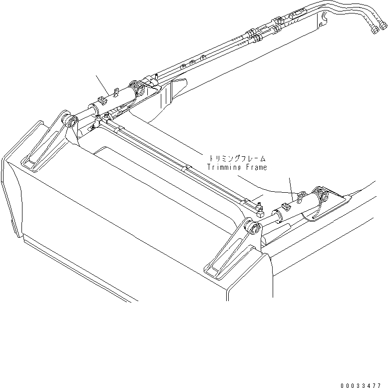 Схема запчастей Komatsu D85E-21 - MECANICAL ANGLE ЦИЛИНДР НАКЛОНА(№77-) РАБОЧЕЕ ОБОРУДОВАНИЕ