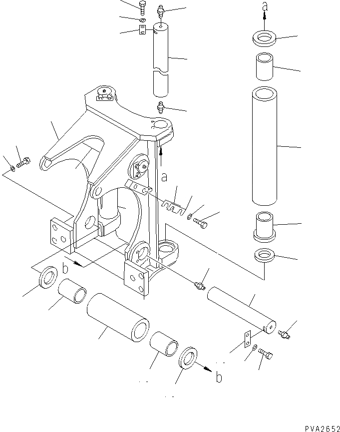 Схема запчастей Komatsu D85E-SS-2A - FВОЗД. LEAD(№-) РАБОЧЕЕ ОБОРУДОВАНИЕ