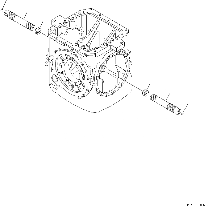 Схема запчастей Komatsu D85E-SS-2-E - МУФТА И ТОРМОЗ. (ГТР ВАЛ)(№-) СИЛОВАЯ ПЕРЕДАЧА И КОНЕЧНАЯ ПЕРЕДАЧА