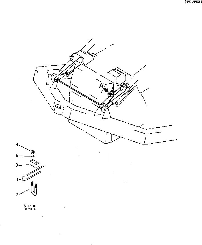 Схема запчастей Komatsu D85E-SS-2 - БЛОКИР. ОТВАЛА (ДЛЯ ANGLE)(№-) РАЗНОЕ