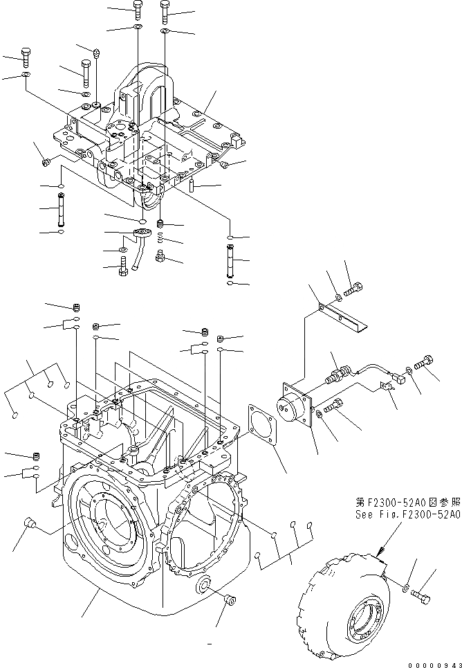 Схема запчастей Komatsu D85EX-15 - H.S.S (КОРПУС) (С ОБОГРЕВ-ЛЕМ) СИЛОВАЯ ПЕРЕДАЧА И КОНЕЧНАЯ ПЕРЕДАЧА