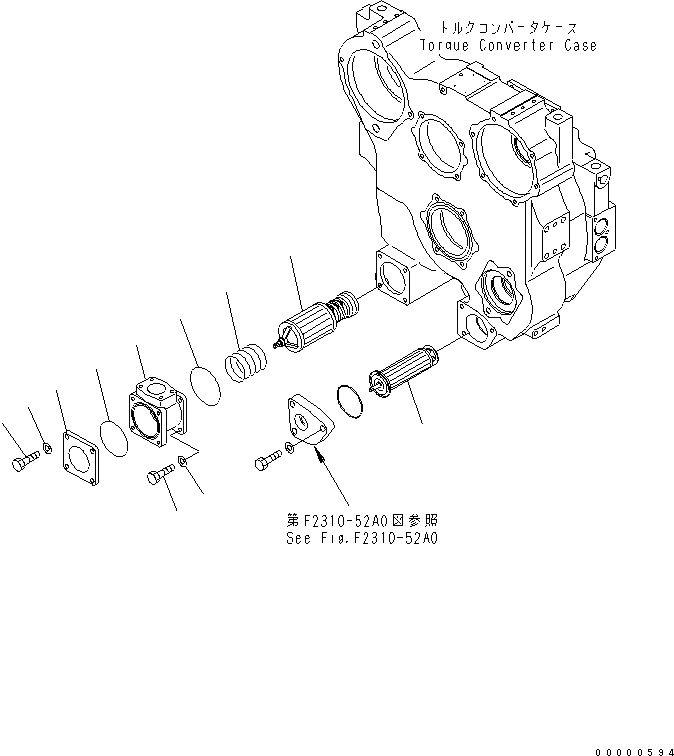 Схема запчастей Komatsu D85EX-15 - ГИДРОТРАНСФОРМАТОР (FILTRATION) СИЛОВАЯ ПЕРЕДАЧА И КОНЕЧНАЯ ПЕРЕДАЧА