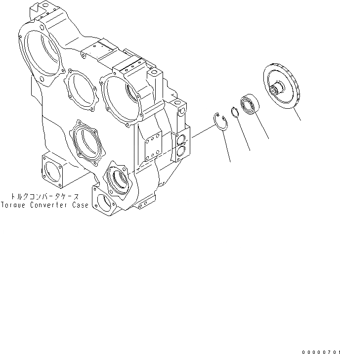 Схема запчастей Komatsu D85EX-15E0 - ГИДРОТРАНСФОРМАТОР (ПРОДУВОЧН. НАСОС)(№-) СИЛОВАЯ ПЕРЕДАЧА И КОНЕЧНАЯ ПЕРЕДАЧА