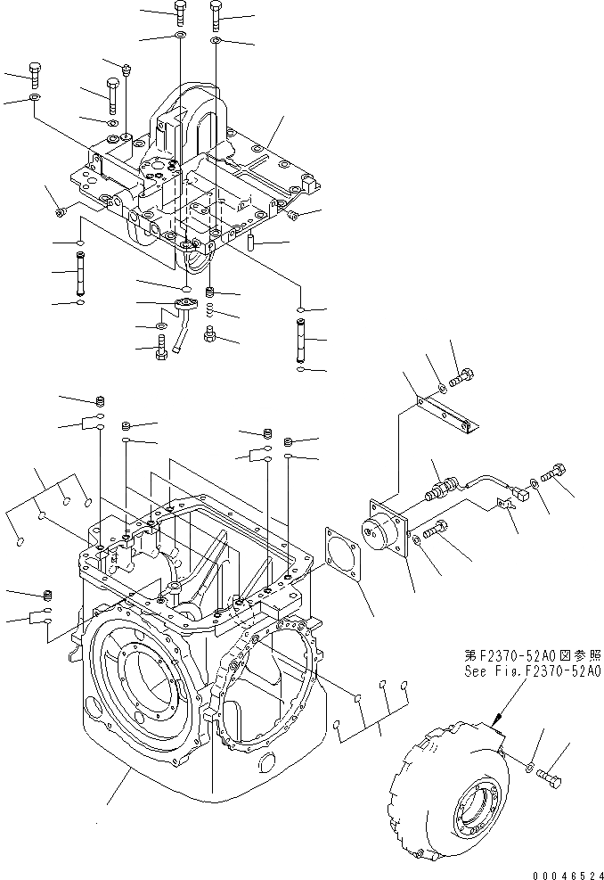 Схема запчастей Komatsu D85EX-15E0 - H.S.S (КОРПУС)(№-) СИЛОВАЯ ПЕРЕДАЧА И КОНЕЧНАЯ ПЕРЕДАЧА