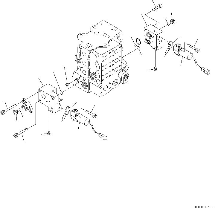 Схема запчастей Komatsu D85EX-15E0 - УПРАВЛЯЮЩ. КЛАПАН (3-Х СЕКЦИОНН.) (/7)(№-) ОСНОВН. КОМПОНЕНТЫ И РЕМКОМПЛЕКТЫ