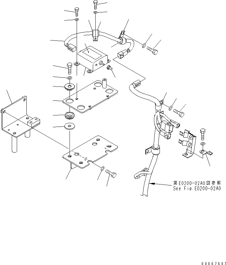 Схема запчастей Komatsu D85EX-15R - ЭЛЕКТРОПРОВОДКА (ПЕРЕКЛЮЧАТЕЛЬ)(№-) ЭЛЕКТРИКА