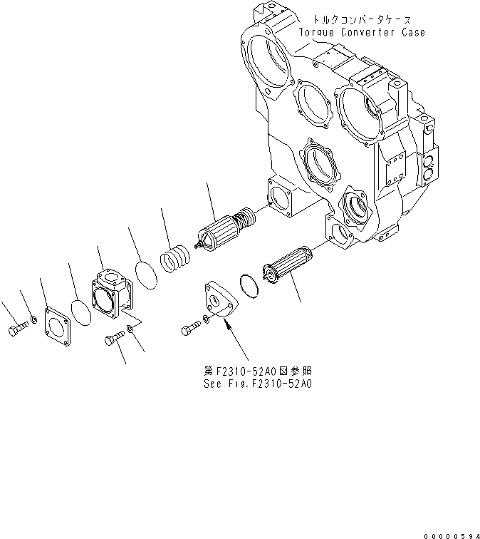 Схема запчастей Komatsu D85EX-15R - ГИДРОТРАНСФОРМАТОР (FILTRATION)(№-) СИЛОВАЯ ПЕРЕДАЧА И КОНЕЧНАЯ ПЕРЕДАЧА