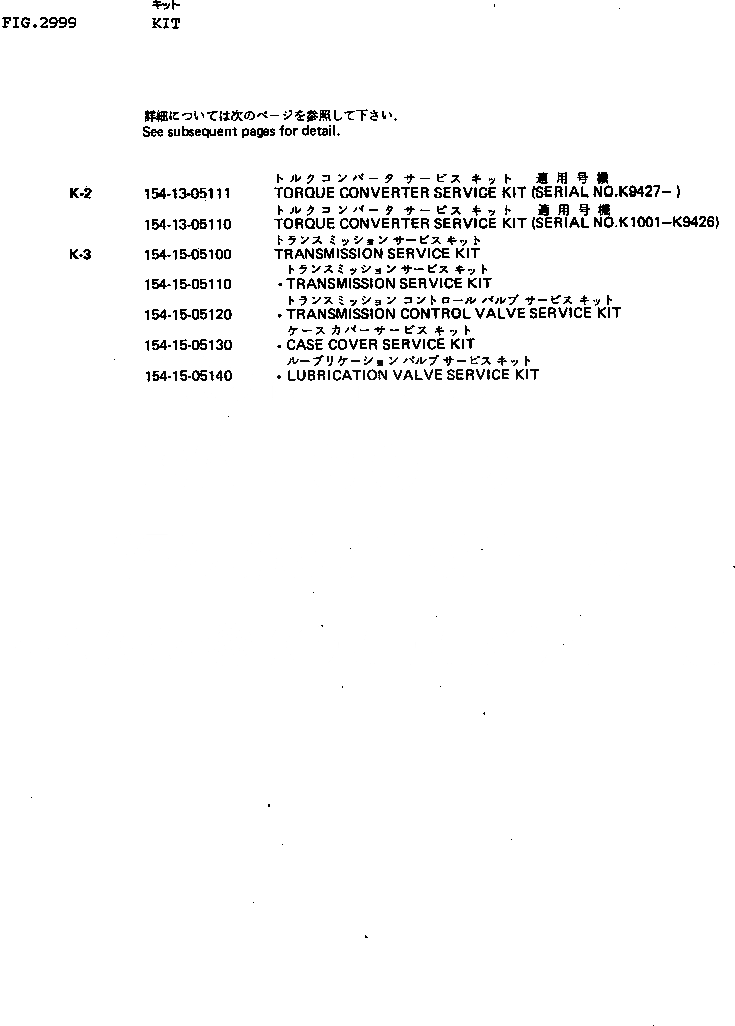 Схема запчастей Komatsu D85P-18 - КОМПЛЕКТ ИНСТРУМЕНТ И РЕМКОМПЛЕКТЫ