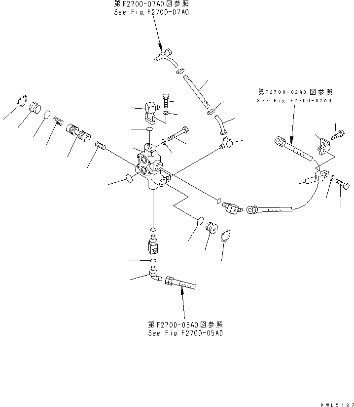 Схема запчастей Komatsu D85P-21 - ОСНОВН. РАЗГРУЗ. КЛАПАН ГТР CONVERTOR¤ ТРАНСМИССИЯ¤ РУЛЕВ. УПРАВЛЕНИЕ И КОНЕЧНАЯ ПЕРЕДАЧА