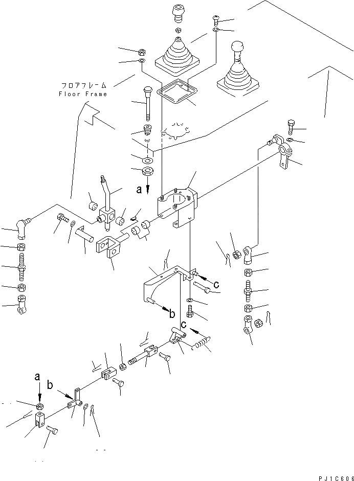 Схема запчастей Komatsu D85P-21-E - РЫЧАГ УПРАВЛЕНИЯ ОТВАЛОМ КАБИНА ОПЕРАТОРА И СИСТЕМА УПРАВЛЕНИЯ