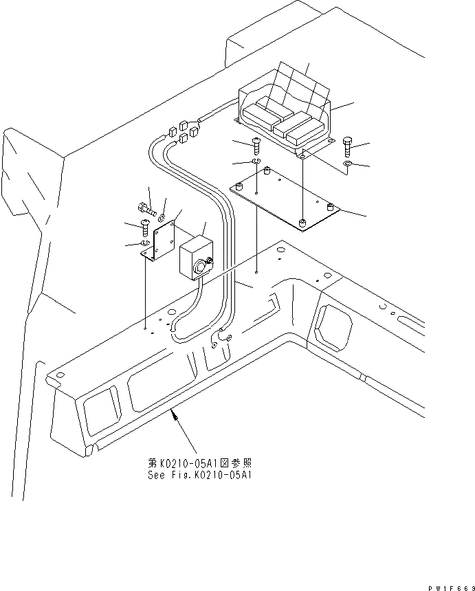 Схема запчастей Komatsu D85P-21-EP - ANGLE СИГНАЛИЗ-Я (ДЛЯ NANKOU)(№888-) ЭЛЕКТРИКА