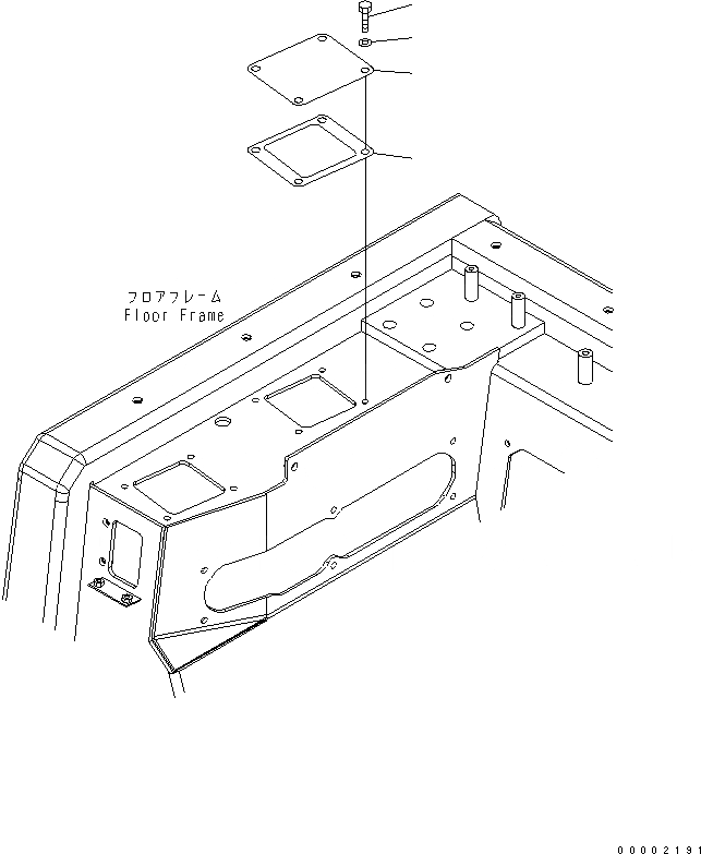 Схема запчастей Komatsu D85PX-15E0 - COVER(№-) КАБИНА ОПЕРАТОРА И СИСТЕМА УПРАВЛЕНИЯ