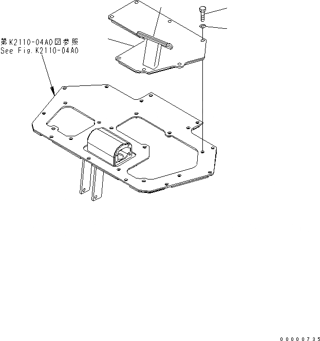 Схема запчастей Komatsu D85PX-15 - УПОР ДЛЯ НОГ COVER КАБИНА ОПЕРАТОРА И СИСТЕМА УПРАВЛЕНИЯ