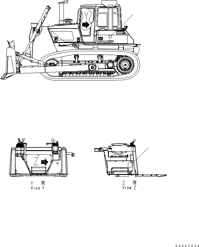 Схема запчастей Komatsu D85PX-15 - МАРКИРОВКА (ЕС.СПЕЦ-Я) МАРКИРОВКА