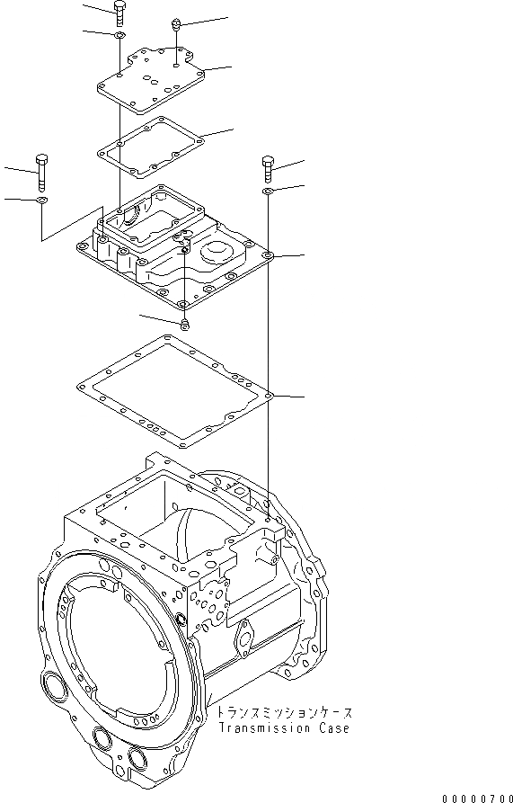 Схема запчастей Komatsu D85PX-15E0 - КЛАПАН ТРАНСМИССИИ COVER(№-) СИЛОВАЯ ПЕРЕДАЧА И КОНЕЧНАЯ ПЕРЕДАЧА