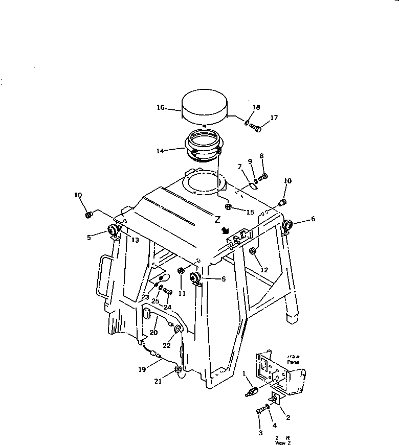 Схема запчастей Komatsu DDM020-5L - СТАЛЬНАЯ КАБИНА (/) (ЭЛЕКТРИКА /) (ДЛЯ TОБОД КОЛЕСАMING DOZER)   (ДЛЯ РОССИЯ)(№9-) ЧАСТИ КОРПУСА