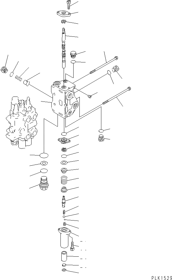 Схема запчастей Komatsu DNH031-3K-D - УПРАВЛЯЮЩ. КЛАПАН (3-Х СЕКЦИОНН.) (/)(№77-) ОСНОВН. КОМПОНЕНТЫ И РЕМКОМПЛЕКТЫ