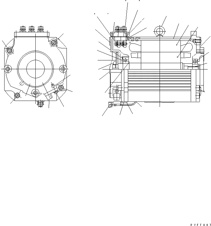 Схема запчастей Komatsu FB15F - НАСОС МОТОР (ВНУТР. ЧАСТИ) МОТОР