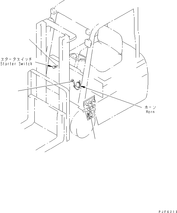 Схема запчастей Komatsu FB15M-3 - ПРЕДОХРАНИТЕЛЬ И STARTER KEY ЧАСТИ BOOK