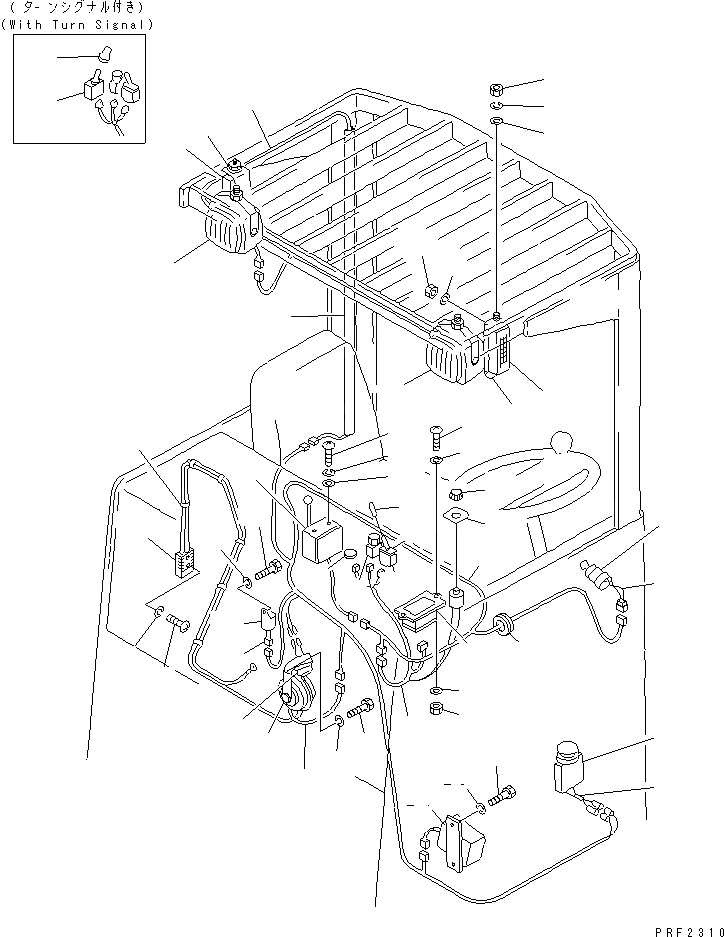 Схема запчастей Komatsu FB15RJ - ЭЛЕКТРИКА (/)(№7-) ЭЛЕКТРИКА