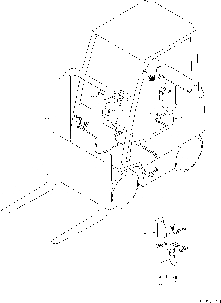 Схема запчастей Komatsu FB20 - ЭЛЕКТРИКА (ОСНОВН. ЭЛЕКТРОПРОВОДКА)(№8-) ЭЛЕКТРИКА