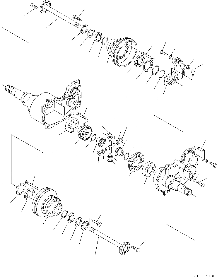 Схема запчастей Komatsu FB20 - СИЛОВАЯ ПЕРЕДАЧА (ПРИВОД) ПЕРЕДАЧА