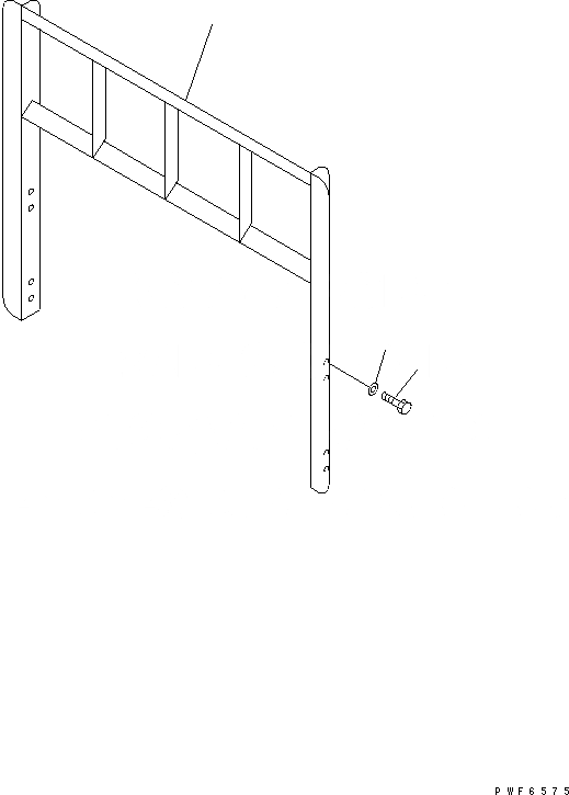 Схема запчастей Komatsu FB20 - BACK REST (ДЛЯ ДВОЙН. ШИНЫ) РАБОЧЕЕ ОБОРУДОВАНИЕ