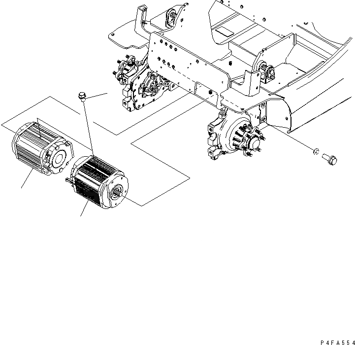 Схема запчастей Komatsu FB20AHB-12-A - TRACTION МОТОР МОТОР