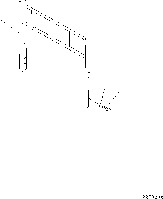 Схема запчастей Komatsu FD10-18-20 - BACK REST РАБОЧЕЕ ОБОРУДОВАНИЕ