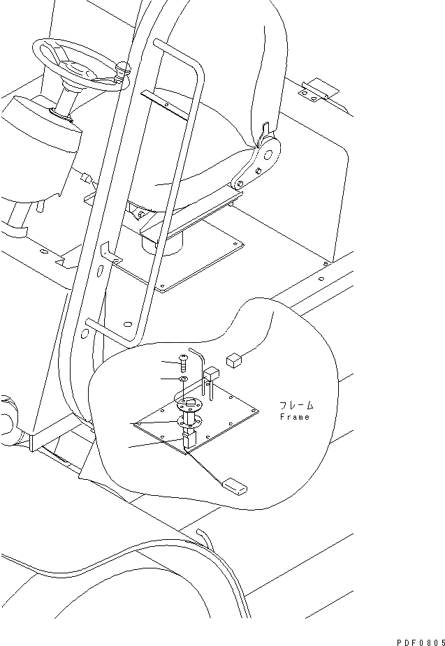 Схема запчастей Komatsu FD100-6-DM - ЭЛЕКТРИКА (ТОПЛИВН. GAUGE) ЭЛЕКТРИКА