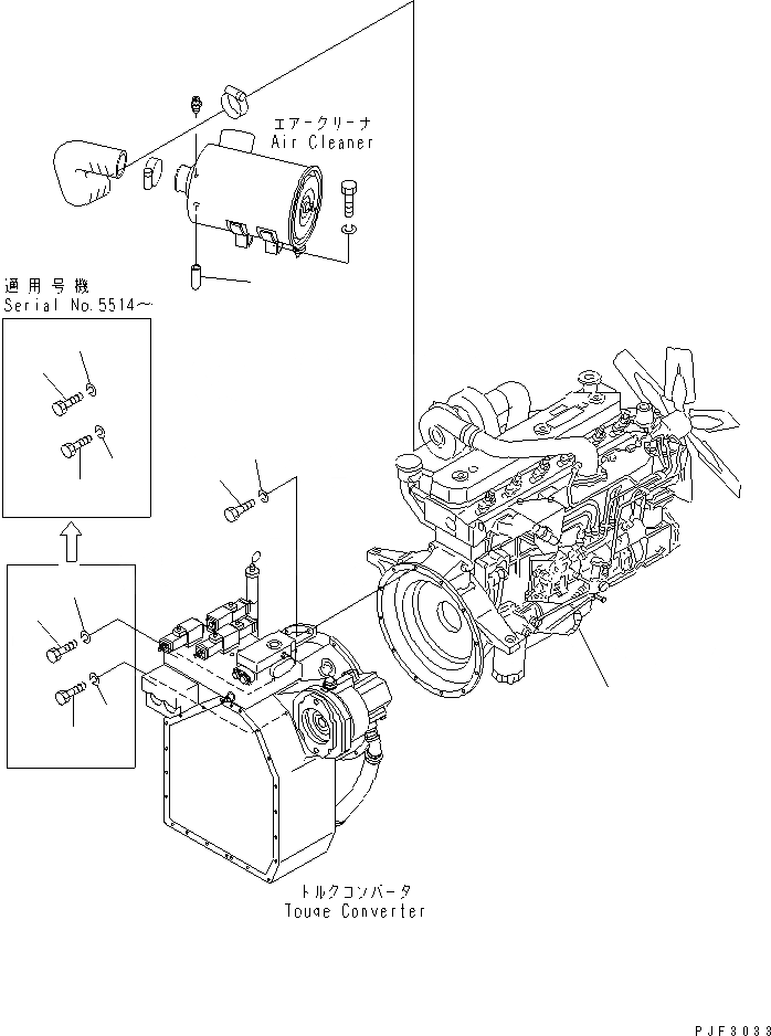 Схема запчастей Komatsu FD135-160E-6-EC - ДВИГАТЕЛЬ БЛОК И СИЛОВАЯ ПЕРЕДАЧА КОМПОНЕНТЫ КОМПОНЕНТЫ ДВИГАТЕЛЯ