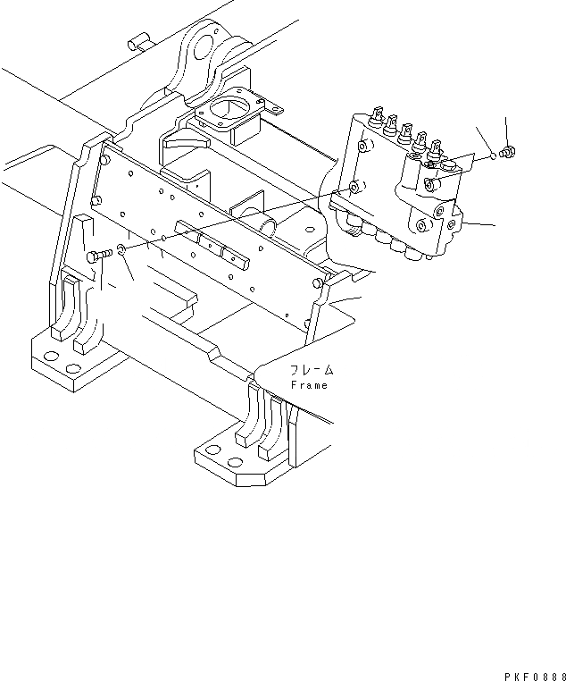 Схема запчастей Komatsu FD135-7 - 5-СЕКЦИОНН. УПРАВЛЯЮЩ. КЛАПАН И КРЕПЛЕНИЕ ГИДРАВЛИКА