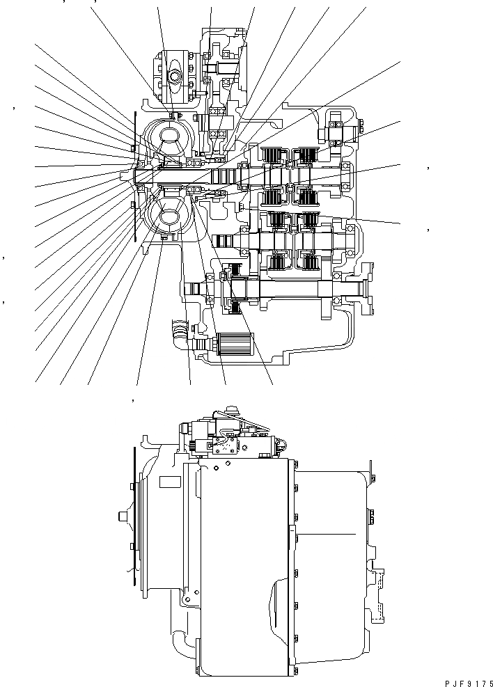 Схема запчастей Komatsu FD135-8 - ТРАНСМИССИЯ (/9) (ГИДРОТРАНСФОРМАТОР TURBINE) (ХОЛОДН. CLIМАТЕРИАЛE СПЕЦ-Я.) СИЛОВАЯ ПЕРЕДАЧА И ПЕРЕДНИЙ МОСТ