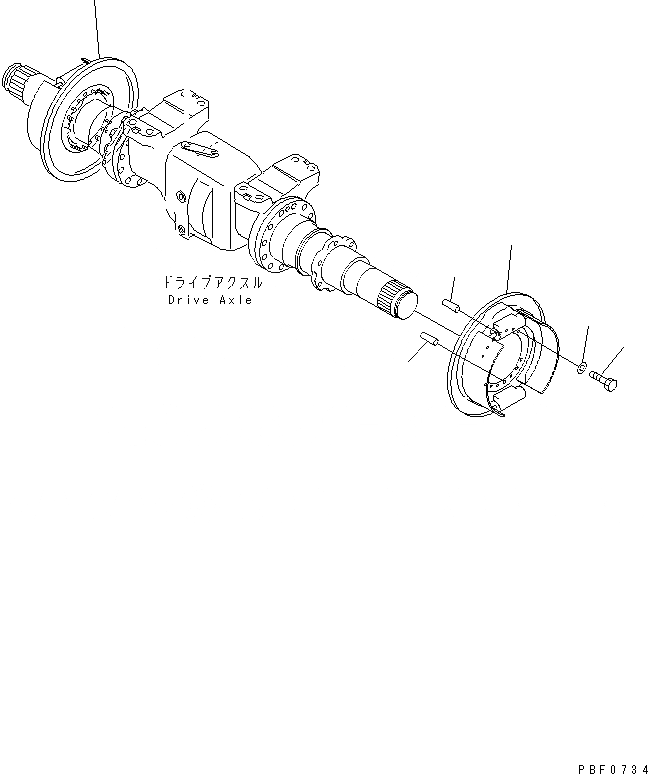 Схема запчастей Komatsu FD160E-6-DM - ТОРМОЗ. КРЕПЛЕНИЕ ТОРМОЗ. СИСТЕМА