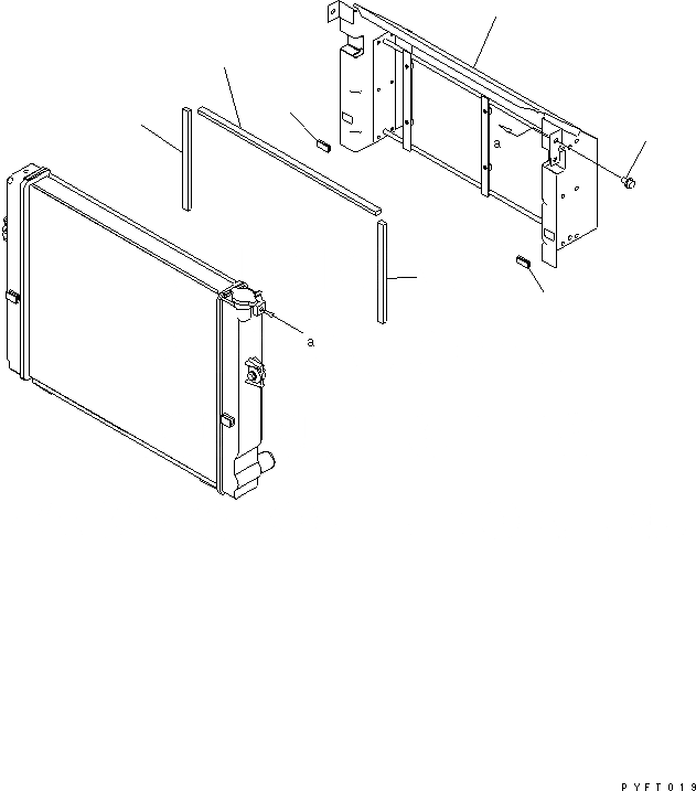 Схема запчастей Komatsu FD20N - BACK КРЫШКА(ГИДРОТРАНСФОРМАТОР СПЕЦ-Я.)(№7-799) СИСТЕМА ОХЛАЖДЕНИЯ