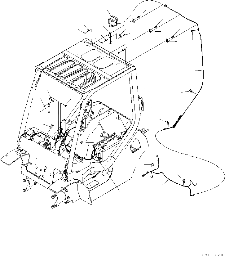 Схема запчастей Komatsu FD20N - BACK ASSIST ОСВЕЩЕНИЕ ЭЛЕКТРИКА