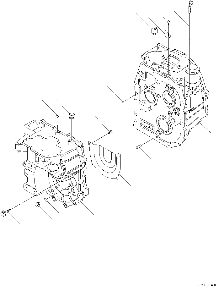 Схема запчастей Komatsu FD30-16 - ГТР ПОТОК ПРИВОД ТРАНСМИССИЯ (/)(№7-) СИЛОВАЯ ПЕРЕДАЧА И ПЕРЕДНИЙ МОСТ