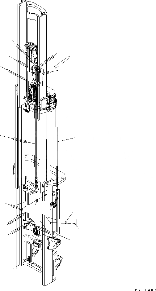 Схема запчастей Komatsu FD30H-16 - СЕКЦ. УПРАВЛЯЮЩ. КЛАПАН TFV МАЧТА ТРУБЫ (.7-.M) (/) РАБОЧЕЕ ОБОРУДОВАНИЕ