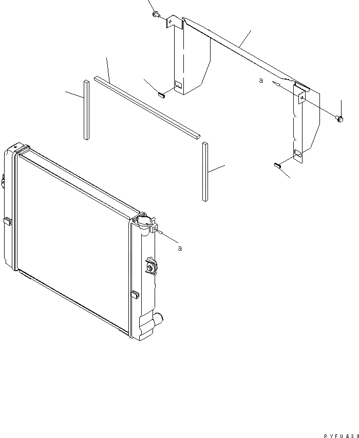 Схема запчастей Komatsu FD30N-16 - BACK КРЫШКА(ГИДРОТРАНСФОРМАТОР СПЕЦ-Я.)(№7-) СИСТЕМА ОХЛАЖДЕНИЯ