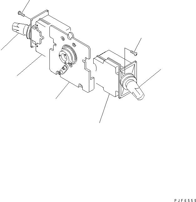 Схема запчастей Komatsu FD35Y - COMBINATION ПЕРЕКЛЮЧАТЕЛЬ (F) (ВНУТР. ЧАСТИ) ЧАСТИ КОРПУСА И КАБИНА ОПЕРАТОРА