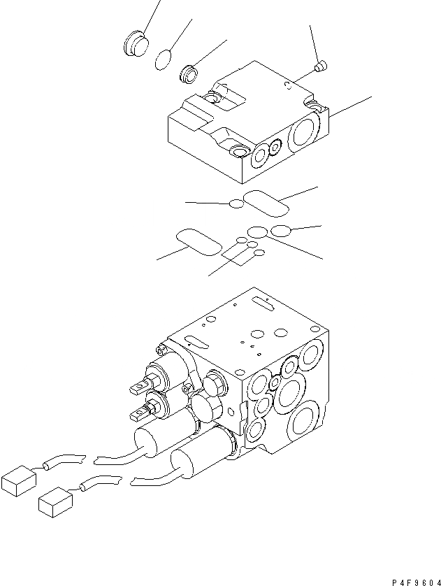 Схема запчастей Komatsu FD35Y - КОНТРОЛЬНЫЙ КЛАПАН (2-Х СЕЦИОНН.) (/) (ВНУТР. ЧАСТИ) ГИДРАВЛИКА