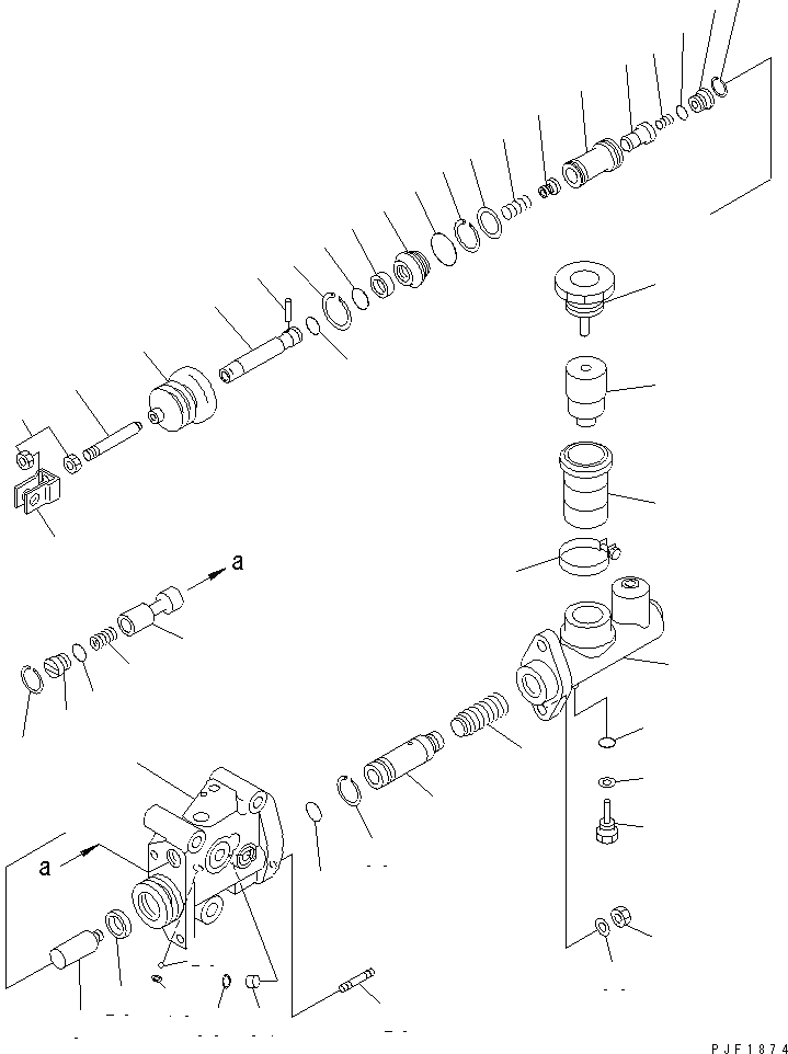 Схема запчастей Komatsu FD35Z - ТОРМОЗ. И МУФТА УСИЛИТЕЛЬ (/) КОНТРОЛЬ ХОДА