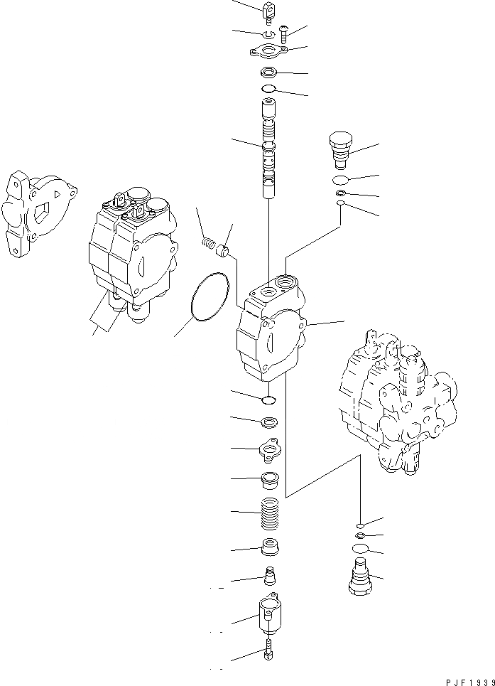 Схема запчастей Komatsu FD35Z - УПРАВЛЯЮЩ. КЛАПАН (ВНУТР. ЧАСТИ) (/) (НАВЕСН. ОБОРУД СЕКЦ. БЛОК)    (-АКТУАТОР) ГИДРАВЛИКА