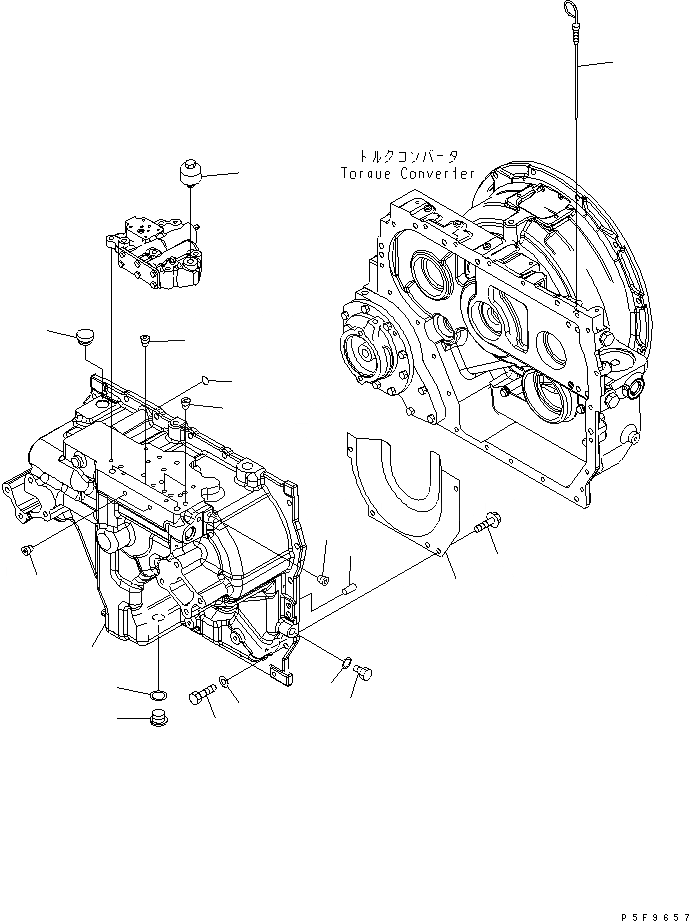 Схема запчастей Komatsu FD40-10-US - ГТР ПОТОК ПРИВОД ТРАНСМИССИЯ (КОРПУС) СИЛОВАЯ ПЕРЕДАЧА И ПЕРЕДНИЙ МОСТ