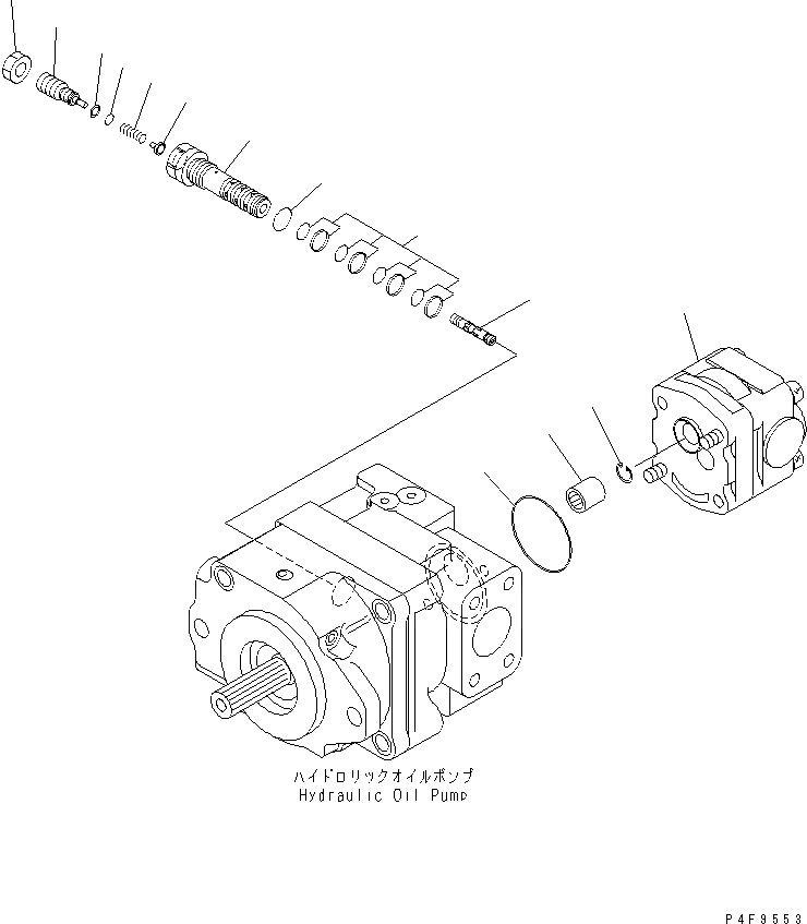 Схема запчастей Komatsu FD40-10-US - ГИДР. НАСОС. (/) (ВНУТР. ЧАСТИ) ГИДРАВЛИКА