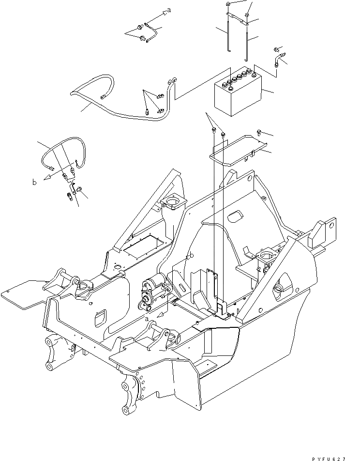 Схема запчастей Komatsu FD45Y-10 - ЭЛЕКТРИКА (АККУМУЛЯТОР) ЭЛЕКТРИКА