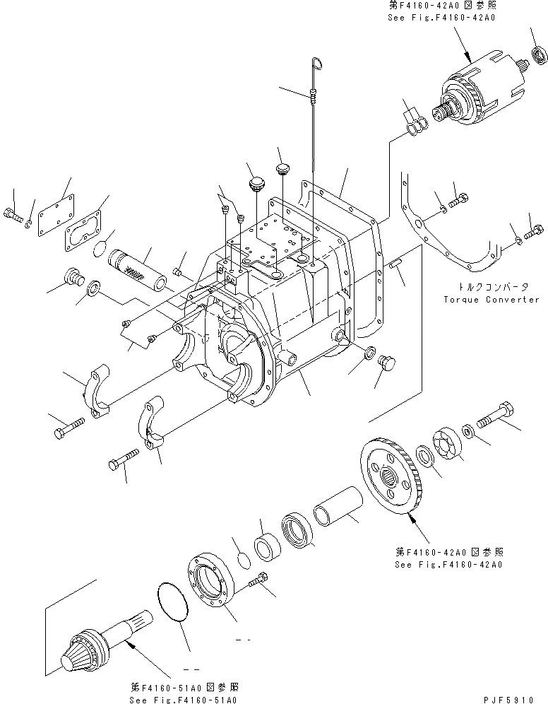 Схема запчастей Komatsu FG10-15-17 - ГТР ПОТОК ТРАНСМИССИЯ (/) (КОРПУС И COVER) СИЛОВАЯ ПЕРЕДАЧА И ПЕРЕДНИЙ МОСТ