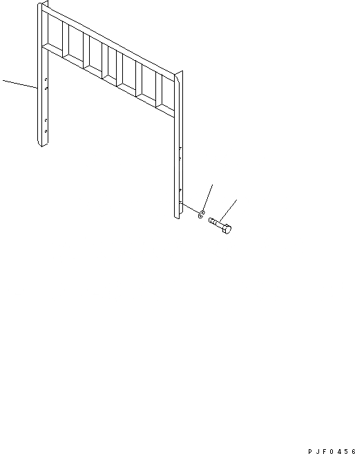 Схема запчастей Komatsu FG20 - BACK REST РАБОЧЕЕ ОБОРУДОВАНИЕ